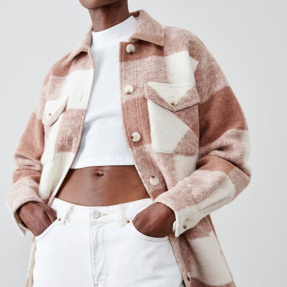Roots Plaid Wood Jacket